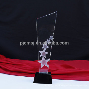 Atacado personalizado boa qualidade personalizado troféu troféu de cristal